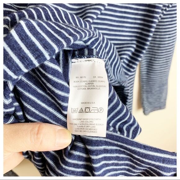 Anthropologie Blue/White Striped Long Split Tunic - Picture 10 of 10